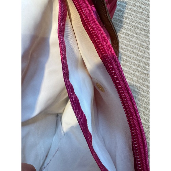 Longchamp Le Pliage Neo Tote Bag Hot Pink Nylon Leather Trim - Picture 10 of 10